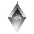Glass Diamond Ornament (3"x5")